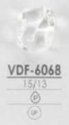 VDF6068 Glänzender Knopf aus Polyesterharz mit Tunnelsteg