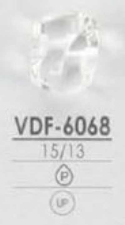 VDF6068 Glänzender Knopf aus Polyesterharz mit Tunnelsteg