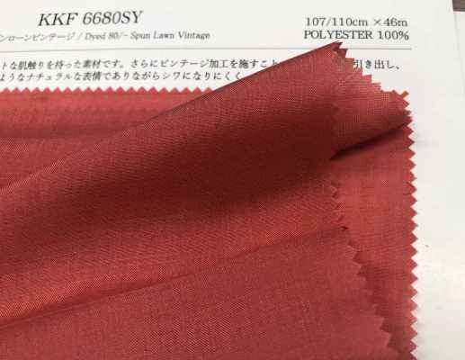 KKF6680SY 80 Vintage Gesponnener Rasen[Textilgewebe] Uni Textile Sub-Foto