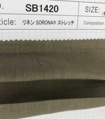 SB1420 Linen SORONA® Stretch[Textilgewebe] SHIBAYA Sub-Foto