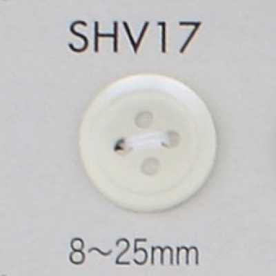 SHV17 4-Loch-Perlmuttknopf mit Rand