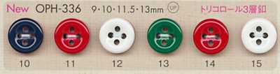 DAIYA BUTTONS Schlagfester Vierloch-Polyesterknopf