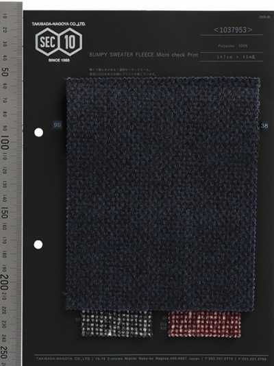 Pullover Fleece Dobby Micro Check Print
