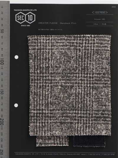 Pullover Fleece Glencheck-Print
