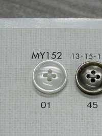 MY152 DAIYA BUTTONS Umrandeter Schalenknopf Aus Polyester Mit Vier Löchern[Taste] DAIYA BUTTON(DAIYA BUTTON) Sub-Foto