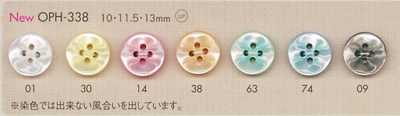 OPH338 DAIYA BUTTONS Vierloch-Polyesterknopf