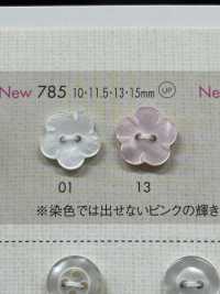 785 DAIYA KNÖPFE Blumenförmiger Doppelloch-Polyesterknopf[Taste] DAIYA BUTTON(DAIYA BUTTON) Sub-Foto