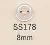 SS178 DAIYA BUTTONS Vierloch-Polyesterknopf