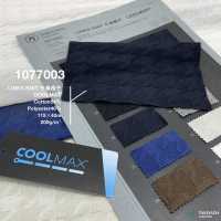1077003 COOLMAX Links Gestrickter Hahnentritt-Jacquard[Textilgewebe] Takisada Nagoya Sub-Foto