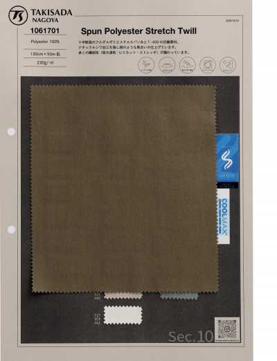 1061701 Baumwollähnlicher Polyester-COOLMAX-Köper