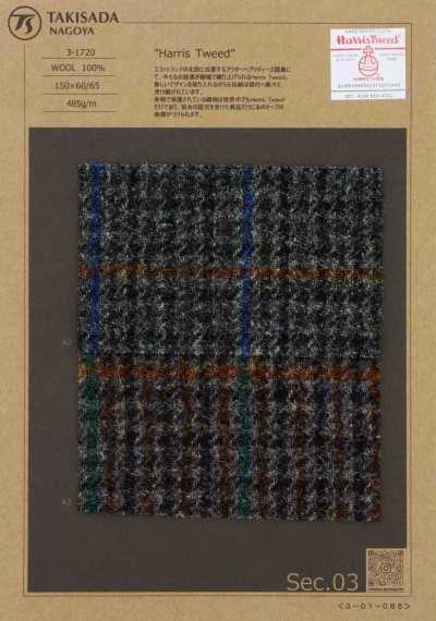 3-1720 HARRIS Harris Tweed Gun Club-Karo