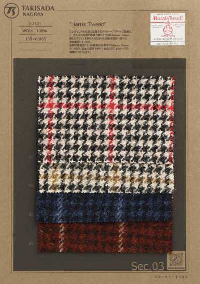 3-2101 HARRIS Harris Tweed Gun-Club-Karo