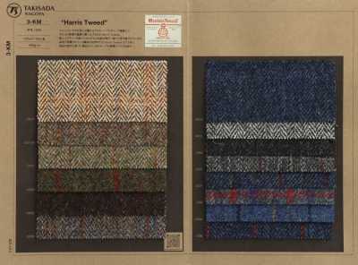 3-KM HARRIS Harris Tweed Karo Fischgrat Hafer