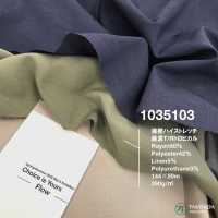 1035103 Strong Twist High Stretch Leinenmischung TR Tropical[Textilgewebe] Takisada Nagoya Sub-Foto