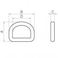 D25N-02 NIFCO D-Ring[Schnallen Und Ring] NIFCO Sub-Foto