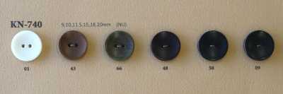 KN740 Natürlicher Tagua-Palmnuss-Knopf