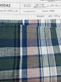 SB60542 1/60 Leinen Big Check[Textilgewebe] SHIBAYA Sub-Foto
