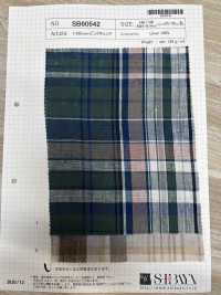 SB60542 1/60 Leinen Big Check[Textilgewebe] SHIBAYA Sub-Foto