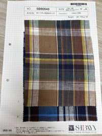 SB60543 1/60 Leinen Gefärbtes Karo[Textilgewebe] SHIBAYA Sub-Foto