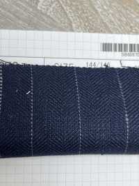 SB60970 Garngefärbter 1/40 Leinen Fischgrätstreifen[Textilgewebe] SHIBAYA Sub-Foto