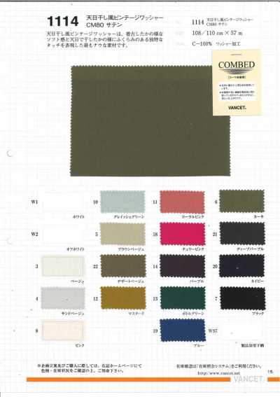 1114 Sonnengetrocknetes Vintage-Wasch-Finish CM80 Satin