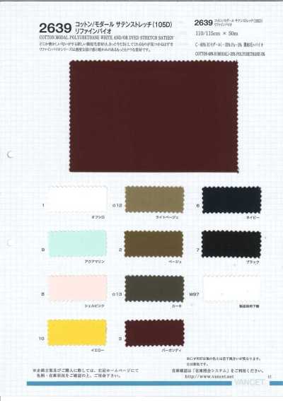 2639 Baumwoll/Modal-Satin-Stretch Refine Bio