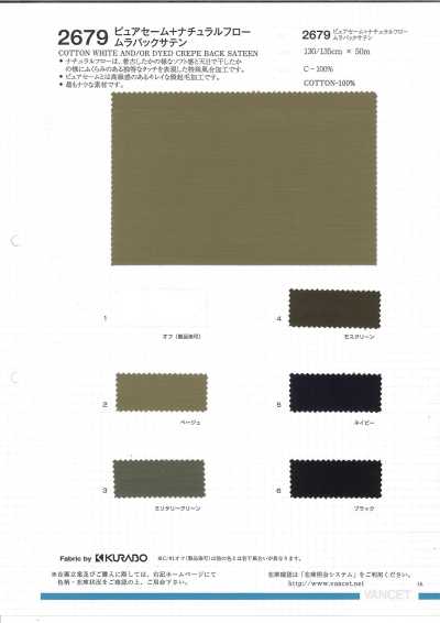 2679 Reiner Chamois-Satin mit ungleichmäßiger Rückseite, natürlicher Fall