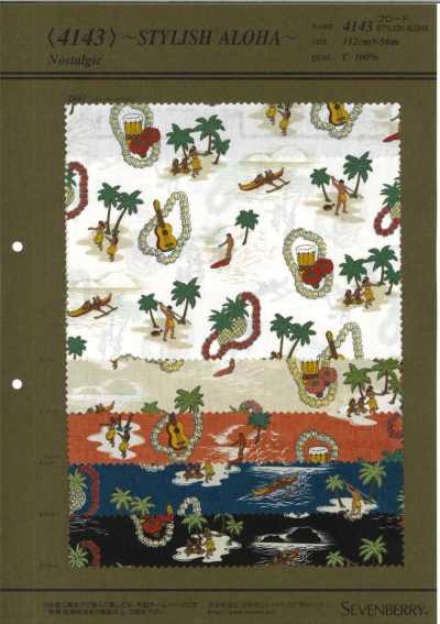 4143 40S Popeline STYLISH ALOHA(Nostalgi
