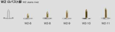 W2 JEANS RIVET Nietenschaft