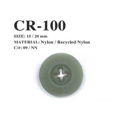 CR-100 4-Loch-Knopf aus recyceltem Fischernetz-Nylon