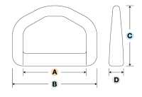 LD-E YKK D-Ring LD-E 15 Mm ~ 50 Mm[Schnallen Und Ring] Unterfoto