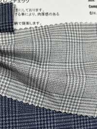 AN-9266 Indigo Twisted Heather Glen Check[Textilgewebe] ARINOBE CO., LTD. Sub-Foto