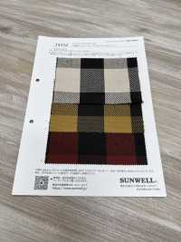 14354 Garngefärbter Baumwoll-Twill Mit Blockkaromuster[Textilgewebe] SUNWELL Sub-Foto