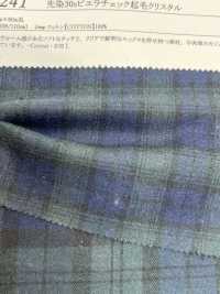 16241 Garngefärbtes 30-fädiges Viyella Check Fuzzy Crystal[Textilgewebe] SUNWELL Sub-Foto