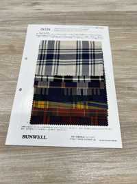 26126 Garngefärbtes 60 Single Thread Cotton/Cellulose Twill Check[Textilgewebe] SUNWELL Sub-Foto