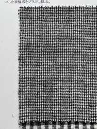 26222 Garngefärbte 20 Einfädige Baumwolle/Leinen Loomstate Fuzzy Washer Processing Check[Textilgewebe] SUNWELL Sub-Foto