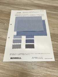 35346 Garngefärbter PIMA70 Einfaden-Schreibmaschinenstoff Gingham & Streifen[Textilgewebe] SUNWELL Sub-Foto