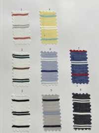 35382 Garngefärbter Baumwoll-/Viskose-Twill Multi-horizontale Streifen[Textilgewebe] SUNWELL Sub-Foto