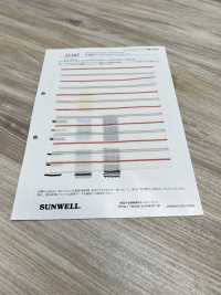 35382 Garngefärbter Baumwoll-/Viskose-Twill Multi-horizontale Streifen[Textilgewebe] SUNWELL Sub-Foto