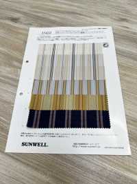35422 Garngefärbte Baumwolle / Tencel (TM) Lyocell-Faser Rasen Multi-Streifen[Textilgewebe] SUNWELL Sub-Foto