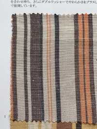 35437 Garngefärbtes Viskose/Leinen-Segeltuch Multi-Streifen[Textilgewebe] SUNWELL Sub-Foto