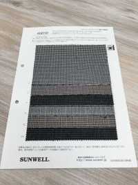 46050 Garngefärbtes Polyester/Viskose-Karo-Stretch[Textilgewebe] SUNWELL Sub-Foto