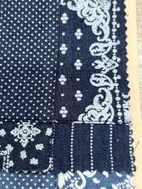 INDIA-469 Indigo-Patchwork-Entladungsdesign[Textilgewebe] ARINOBE CO., LTD. Sub-Foto