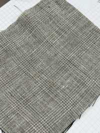 1159 Leinen-Glencheck-Waschmaschinenverarbeitung[Textilgewebe] Feines Textil Sub-Foto