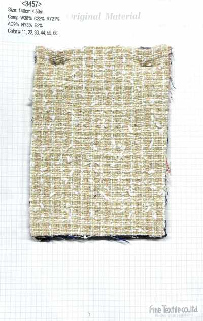 3457 Geschlitzter Mole-Fantasie-Tweed