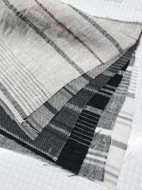 2457 Leinen Heather Multi Horizontale Streifen[Textilgewebe] Feines Textil Sub-Foto