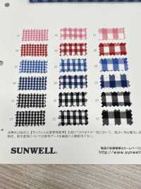 6407 Garngefärbter 40er Single Thread Combed Broadcloth Gingham[Textilgewebe] SUNWELL Sub-Foto