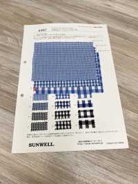 6407 Garngefärbter 40er Single Thread Combed Broadcloth Gingham[Textilgewebe] SUNWELL Sub-Foto