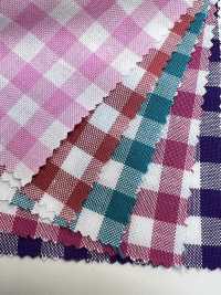 52200 20 Einzelfaden Gekämmter Gingham[Textilgewebe] VANCET Sub-Foto