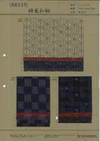88229 Loomstate Im Kasuri-Stil Mit Japanischem Muster[Textilgewebe] VANCET Sub-Foto